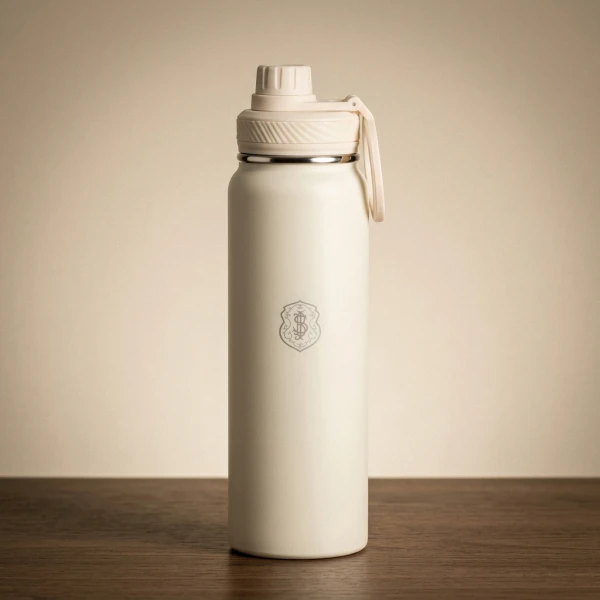 Garrafa Térmica Premium Safra 850ml Branca