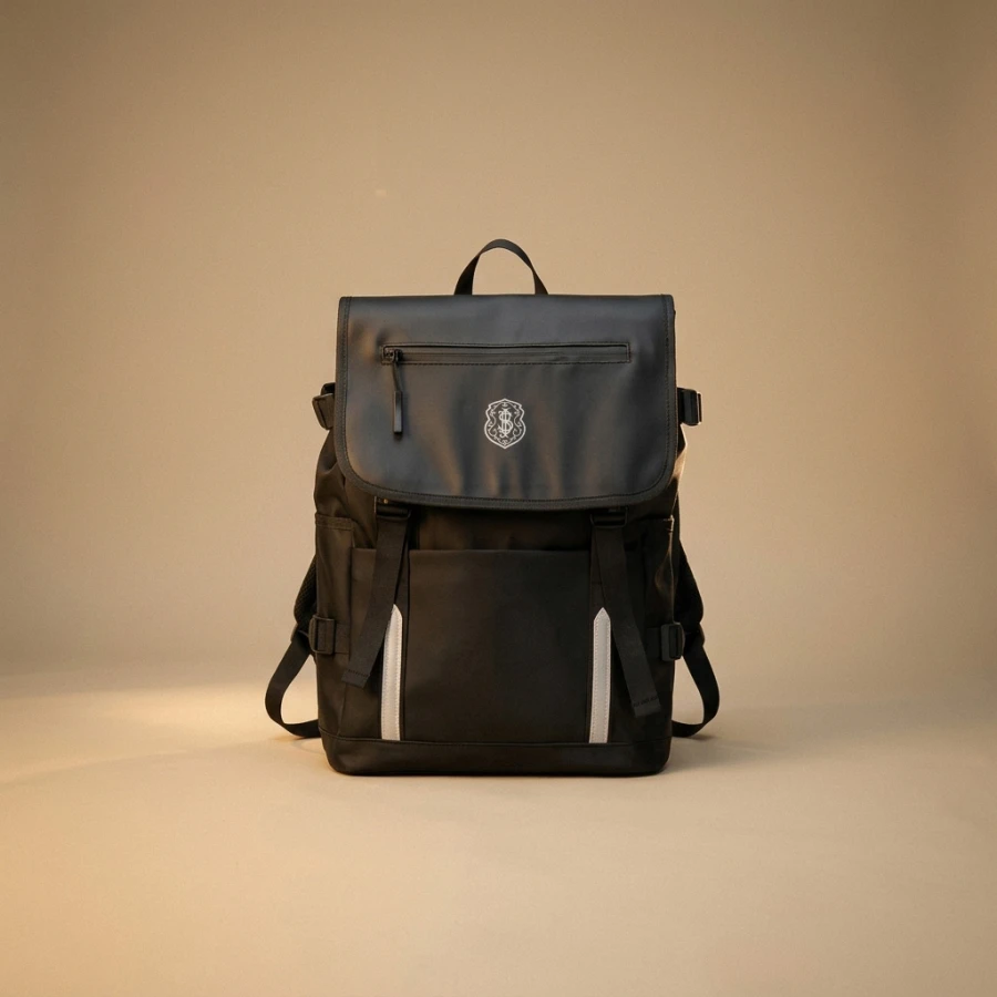 Mochila de Couro Sintético Safra