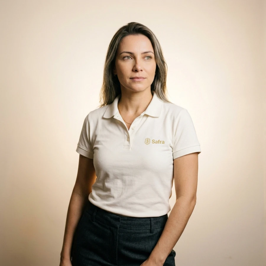 Polo Basic Feminina Safra Branca