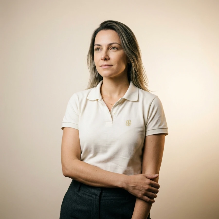 Polo Pima Feminina Safra Branca
